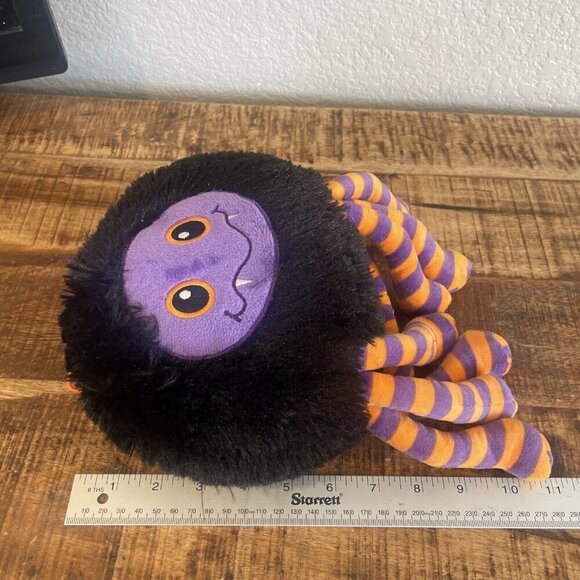 American Greetings Spider 11” Plush Stuffed Animal Toy Halloween Spooky Black - Picture 6 of 8